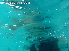 Underwater spying of a hot teen girl