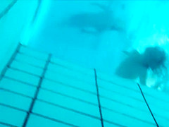 Underwater spying of a hot teen girl