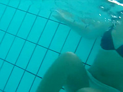 Underwater spying of a hot teen girl