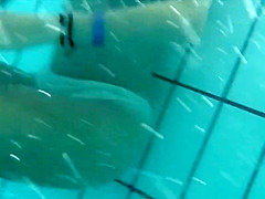 Underwater spying of a hot teen girl