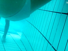 Underwater spying of a hot teen girl