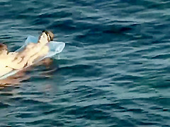 Floating on top of girlfriend's pussy