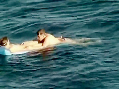 Floating on top of girlfriend's pussy