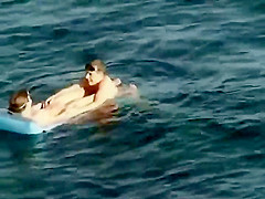 Floating on top of girlfriend's pussy