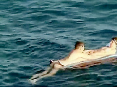 Floating on top of girlfriend's pussy