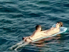 Floating on top of girlfriend's pussy