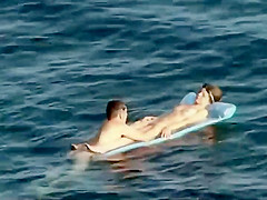 Floating on top of girlfriend's pussy