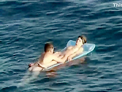 Floating on top of girlfriend's pussy