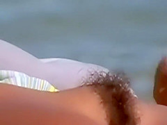 Priceless voyeur view of her pussy hair
