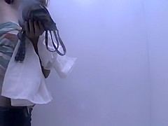 Nice small and round tits and landing strip