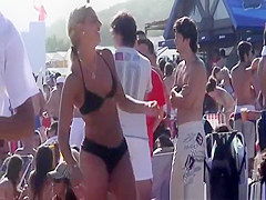 Blonde chick with great ass