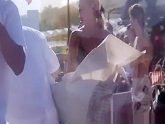 Blonde chick with great ass