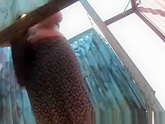 A woman dresses up bra