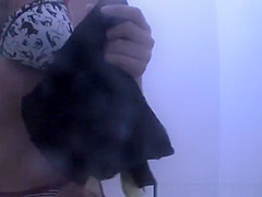 Sexy chick in bikini changing