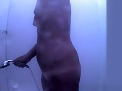 Short hair blonde with small boobs spied in beach cabin