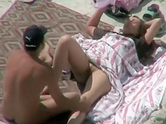 He likes watching on his wive's pussy