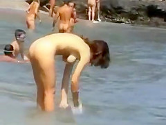 Zoomed in views on a nudist beach