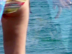 Applying lotion and playing with pussy