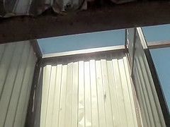 Voyeur sneaked up on her dressing