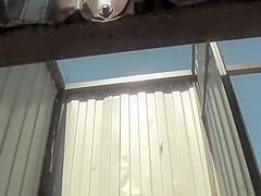 Voyeur sneaked up on her dressing