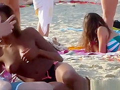 Beautiful black woman with a nice breast breasts