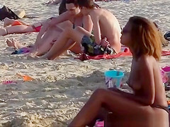 Beautiful black woman with a nice breast breasts