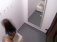 Dressing room at the store.