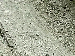 Nudist caresses his wife