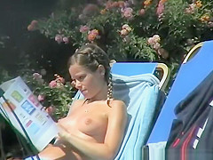 Reading sun bather