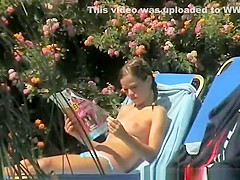 Reading sun bather