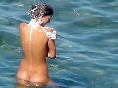 Big tits in the pool cabin