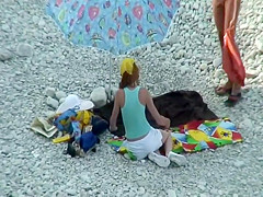 Sweet ass of a tall nudist girl