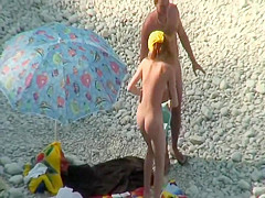 Sweet ass of a tall nudist girl