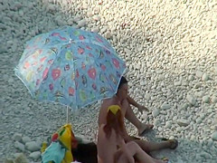 Sweet ass of a tall nudist girl