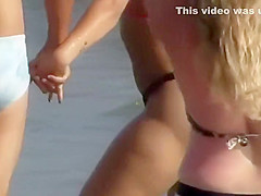 Smooth nudist girl's pussy and tits