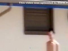 Peeping young highschoolers in beach campament