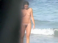 Couple making out on a beach