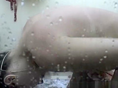 Small boobs woman with hard nipples spied