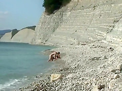Voyeur zoomed in on a couple having sex