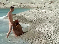 Voyeur zoomed in on a couple having sex