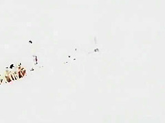 Nudist voyeur walking on the nudist beach