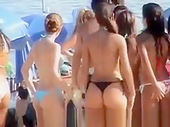 Big ass at beach