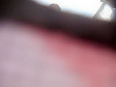 Close up peeping in the beach cabin