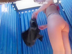Hidden camera in the locker room