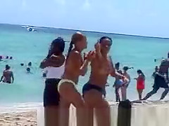 Hot beach boobs