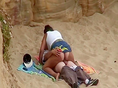 Bouncy ass looks hypnotizing on a beach