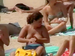 Topless girls with very perky tits