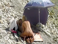 Cock riding girl spied by a voyeur