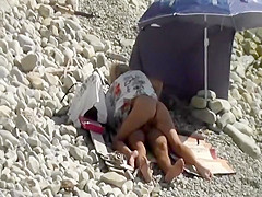 Cock riding girl spied by a voyeur