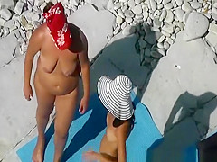 Nudist women chatting